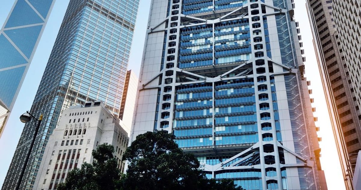 香港中環的銀行及商業大廈
